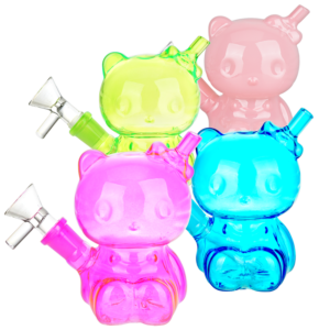 Hey There Kitty Glass Water Pipe | 4"