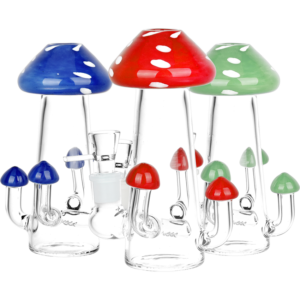 Old School Toadstool Glass Water Pipe
