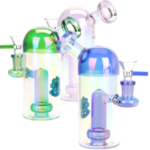 SeshGear Space Dome Electroplated Glass Waterpipe