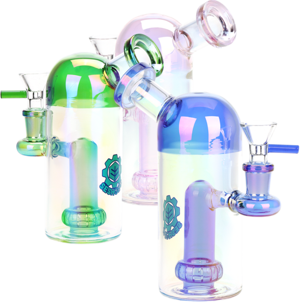 SeshGear Space Dome Electroplated Glass Waterpipe