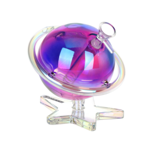 Pulsar Planetary Ring Electroplated Glass Water Pipe