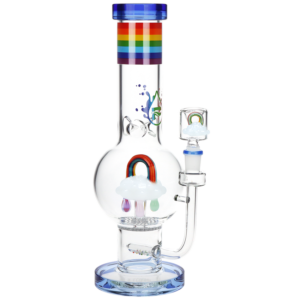 Pulsar Acid Rainbows Bubble Base Glass Water Pipe